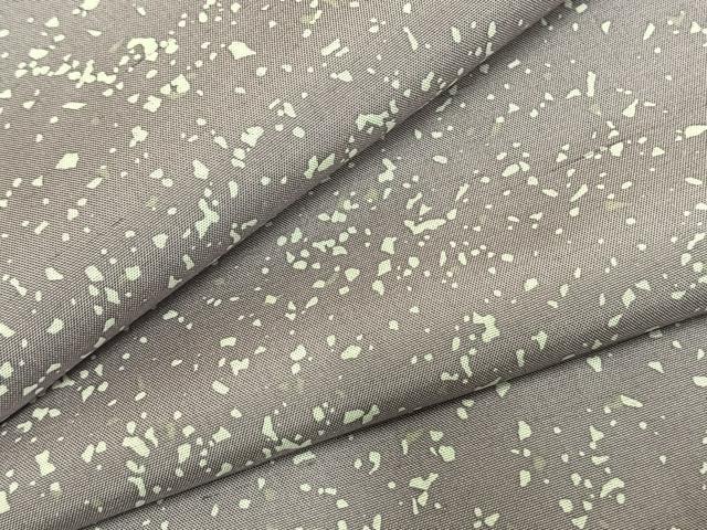 平和屋着物●石川県指定無形文化財　牛首紬　白山工房　手織り　箔散らし文様　正絹　逸品　AABD8609fy