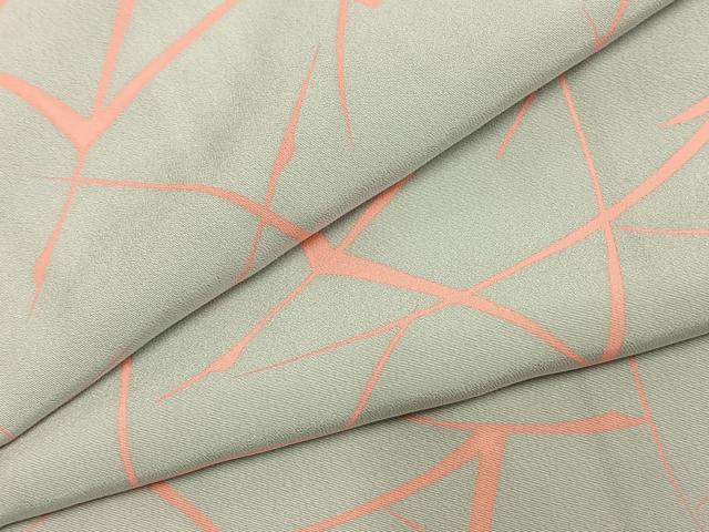 平和屋着物●上質な小紋　飛鳥文　正絹　逸品　AABD8654fy