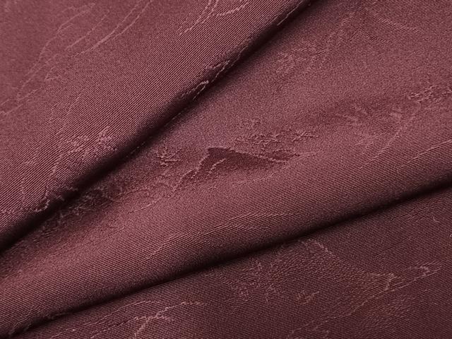 平和屋着物●上質な色無地　風景地紋　似せ紫色　正絹　逸品　未使用　AABD8681fy