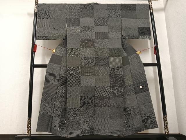 平和屋着物●伊勢型彫師　山野正男　江戸小紋　百柄　正絹　逸品　AABD8854ph