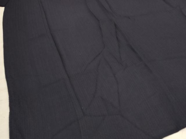 平和屋着物＊夏物　色無地　紗　藍鉄色　正絹　逸品　AABD8895jd_2