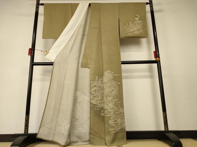 平和屋着物＊夏物 訪問着 絽 風景草花文 正絹 逸品 AABD8918jdの通販は