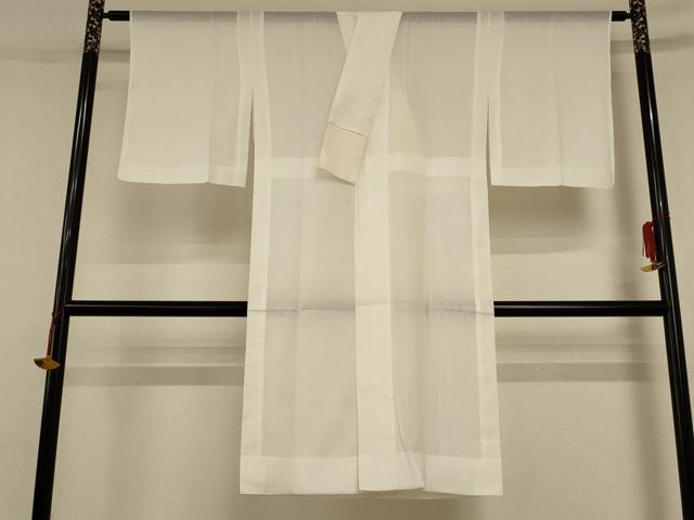 平和屋着物＊夏物　長襦袢　絽　白色　洗える着物　AABD8976jd