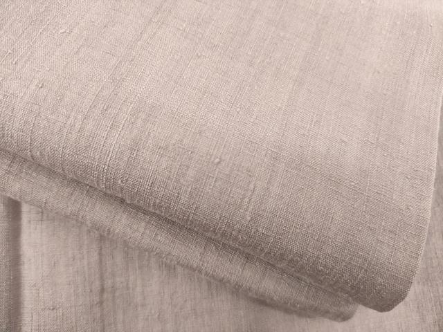 平和屋着物●本場結城紬　重要無形文化財　色無地　梅鼠色　正絹　逸品　AABD9345ck