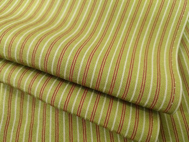 平和屋着物●上質な小紋　縞　正絹　逸品　AABD9367ck