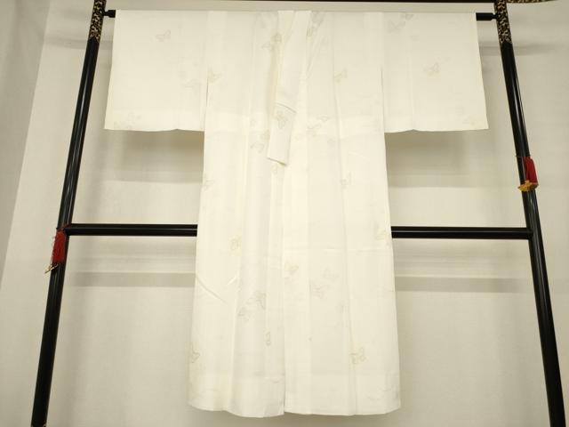 平和屋着物●長襦袢　袷　舞蝶文　金銀彩　正絹　逸品　AABD9377ck