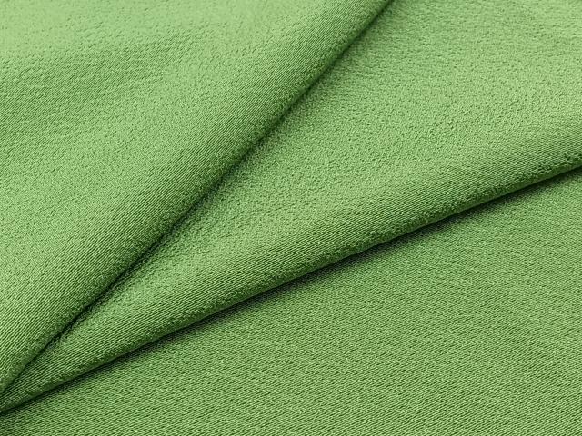 平和屋着物▽色無地　単衣　柳染色　洗える着物　AABD9404jh