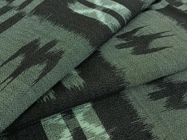 平和屋着物▽小紋　単衣　琉球絣　AABD9479jh