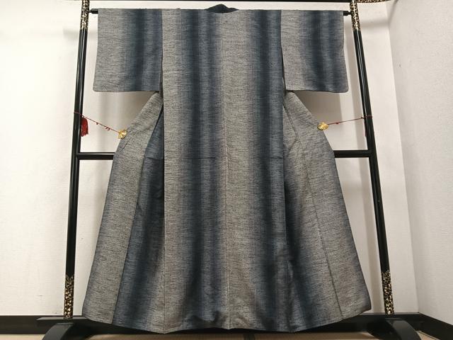 平和屋着物●上質な紬　間道　正絹　逸品　AABD9804ph