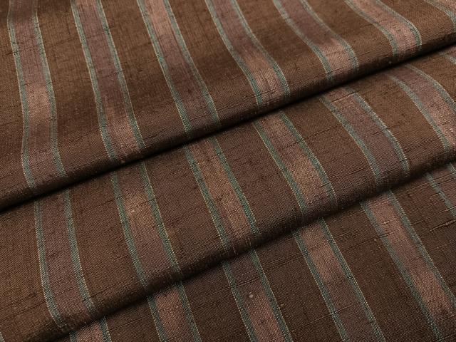 平和屋着物●上質な紬　間道　正絹　逸品　未使用　AABD9824ph