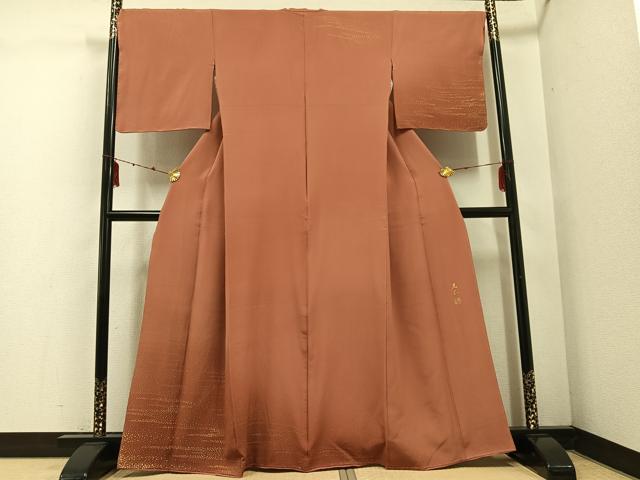 平和屋着物●金彩友禅　卓越技能者・名工・和田光正　訪問着　霞文　暈し染め　金彩　正絹　逸品　未使用　AABD9863ph