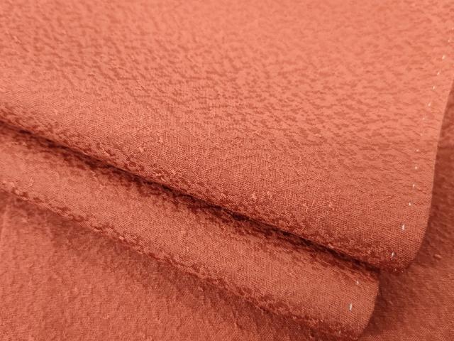 平和屋着物●上質な色無地　紅鳶色　正絹　逸品　AABD9890ck
