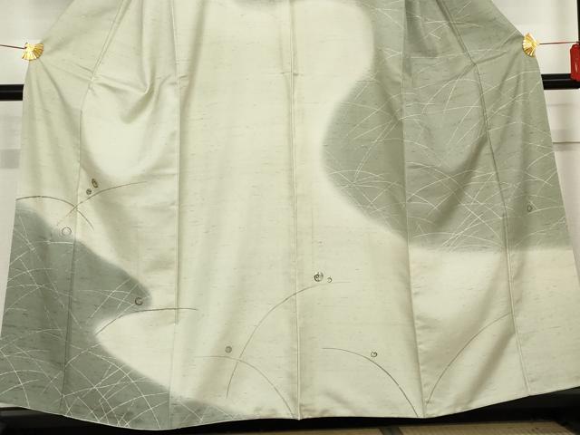 平和屋着物○石川県指定無形文化財 牛首紬 白山工房 手織り 市川