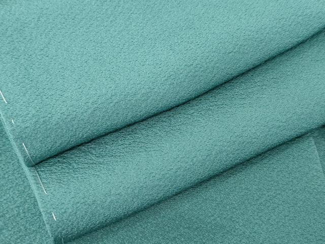 平和屋着物●上質な色無地　錆浅葱色　正絹　逸品　未使用　AABE0182cs