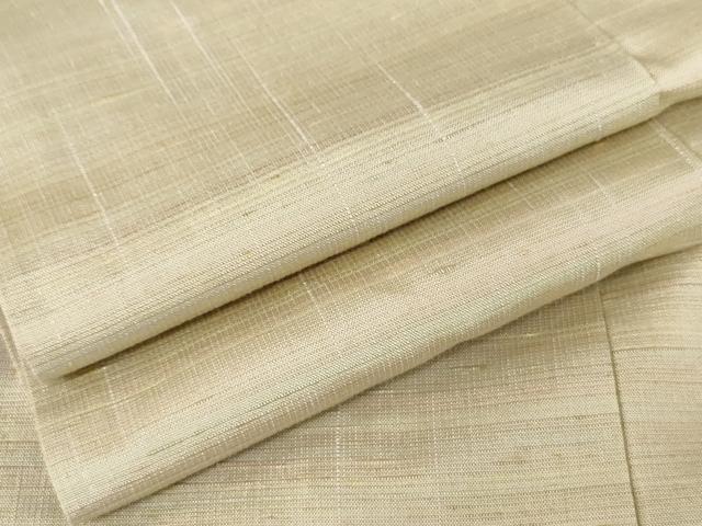 平和屋着物●紅花紬　米沢　横段文　正絹　逸品　AABE0190cs