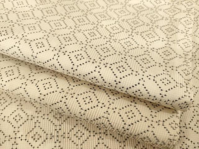 平和屋着物●本場大島紬　一元絣　蜀江文　正絹　逸品　AABE0296ck