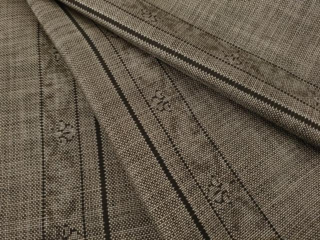 平和屋着物●本場大島紬　カタス9マルキ　間道　正絹　逸品　AABE0305ck