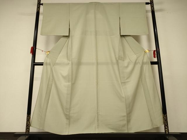 平和屋着物＊夏物　色無地　絽　若芽色　正絹　逸品　AABE0612jd