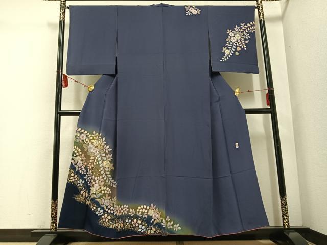 平和屋着物●越後十日町の一流染匠　桐屋・翠山工房　訪問着　辻が花　暈し染め　金彩　やまと誂製　正絹　逸品　AABE0769ph