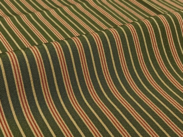 平和屋着物▽上質な小紋　単衣　縞　正絹　逸品　AABE1176jh_5