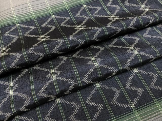 平和屋着物●上質な紬　間道　正絹　逸品　AABE1239ph