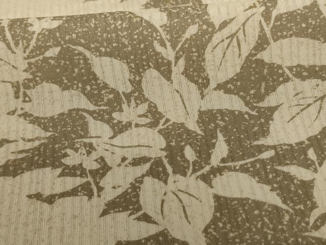 平和屋着物＊夏物　訪問着　白山紬　草花文　証紙付き　仮絵羽　正絹　逸品　未使用　AABE1286jd_5