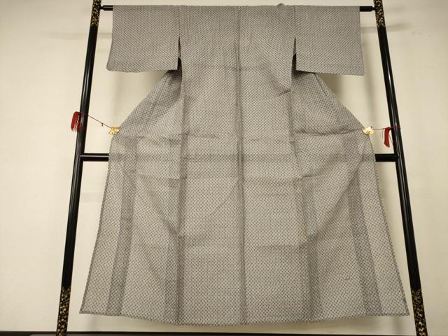 平和屋着物＊夏物　本場小千谷ちぢみ　鹿の子文様　麻　逸品　AABE1300jd_1