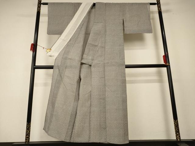 平和屋着物＊夏物　本場小千谷ちぢみ　鹿の子文様　麻　逸品　AABE1300jd_2