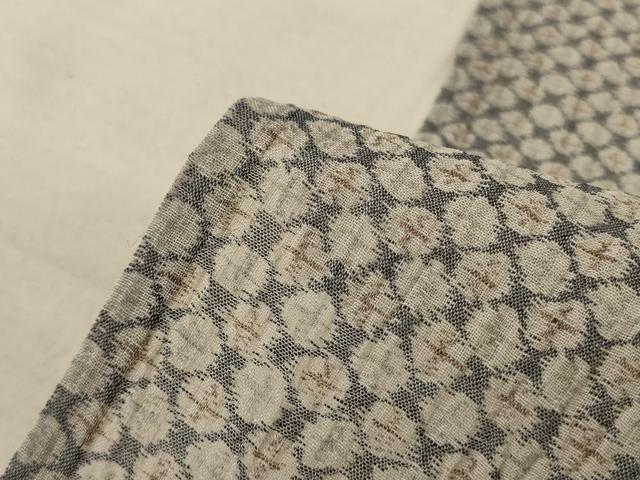 平和屋着物＊夏物　本場小千谷ちぢみ　鹿の子文様　麻　逸品　AABE1300jd_6