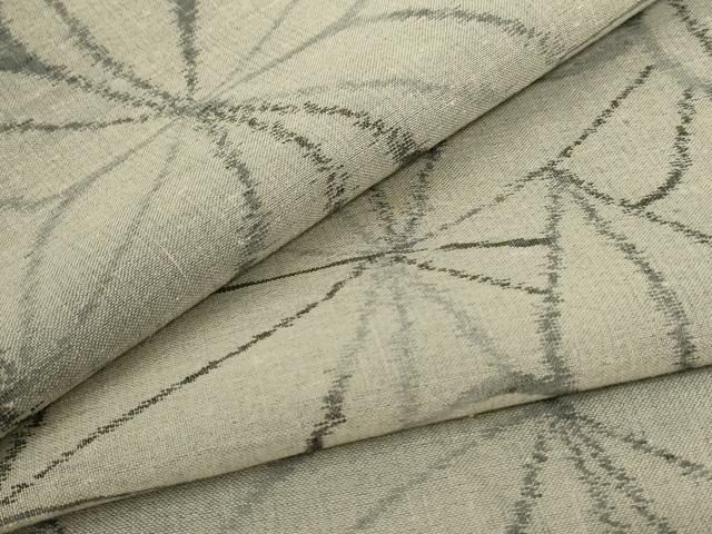 平和屋着物＊夏物　紗紬　麻の葉文様　正絹　逸品　AABE1303jd