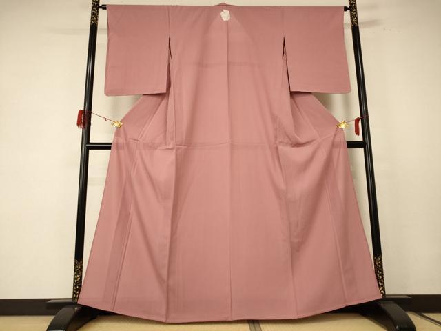 平和屋着物＊夏物　色無地　絽　遠州茶色　正絹　逸品　未使用　AABE1305jd