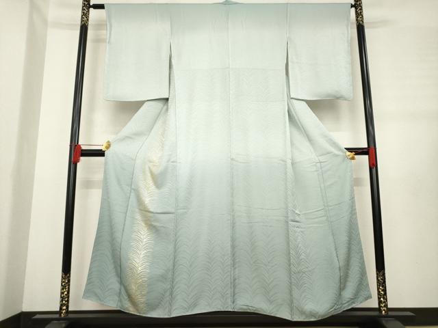 平和屋着物●皇室献上作家　北出与三郎　訪問着　大王松　金彩　反端付き　正絹　逸品　AABE2014ck