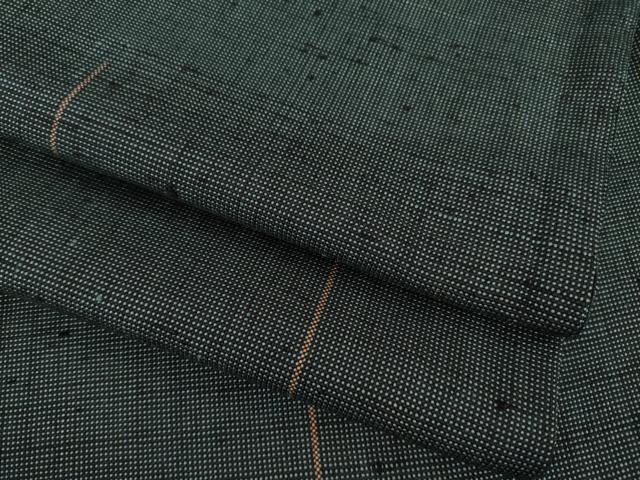 平和屋着物●ざざんざ織　伊兵衛織　単衣　正絹　逸品　AABE2068ck