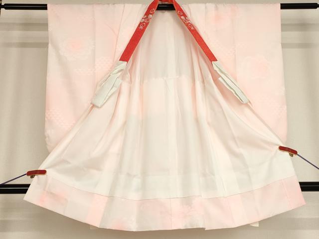 平和屋着物∵女の子　子供　長襦袢　袷　流水花地紋　暈し染め　AABE2093ja_1