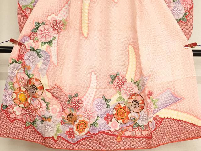 平和屋着物[]七五三　女の子　７歳　祝着　四つ身　駒刺繍　花鼓文　金彩　AABE2122ja_2