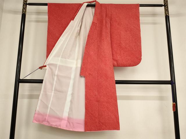 平和屋着物[]七五三　女の子　７歳　祝着　四つ身　総絞り　正絹　逸品　AABE2238ja_1
