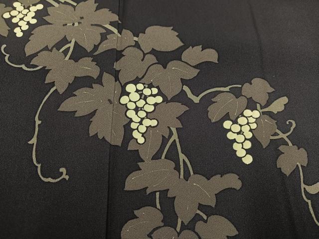 平和屋着物○訪問着 ろうけつ染 葡萄蔦の葉文 正絹 逸品
