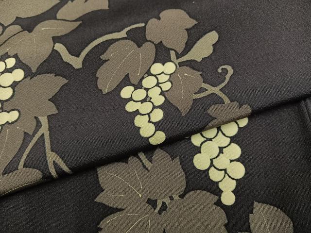 平和屋着物○訪問着 ろうけつ染 葡萄蔦の葉文 正絹 逸品