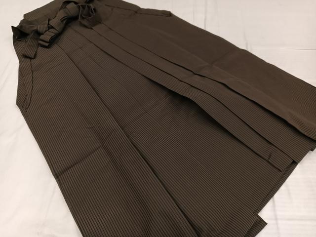 平和屋着物●男性　馬乗り袴　縞　正絹　逸品　AABE2590ph