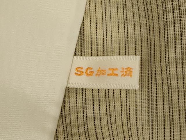 平和屋着物＊夏物　上布　縞 　麻　逸品　未使用　AABE2665jd_7