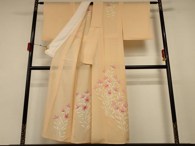 平和屋着物＊夏物　訪問着　絽　草花文　正絹　逸品　AABE2688jd_1