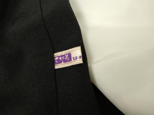 平和屋着物●本加賀友禅作家　江波秀明　黒留袖　飛鶴風景松文　暈し染め　さが美扱い　正絹　逸品　AABE2790cs