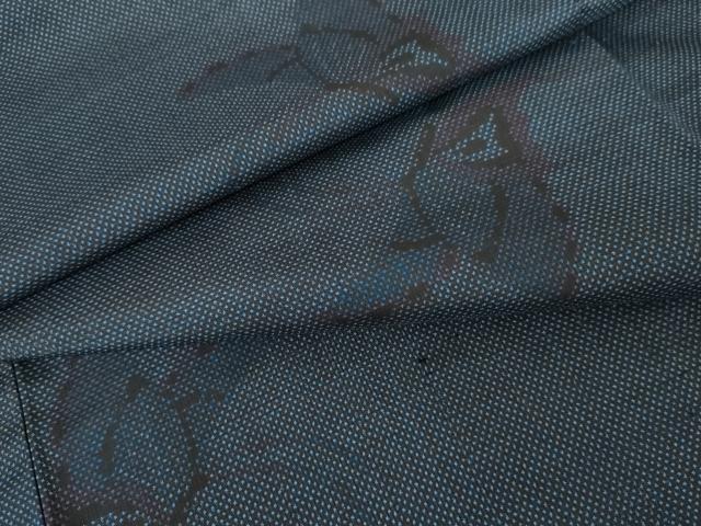 平和屋着物●本場大島紬　一元7マルキ　舞蝶文　ますいわ屋扱い　正絹　逸品　AABE2905cs