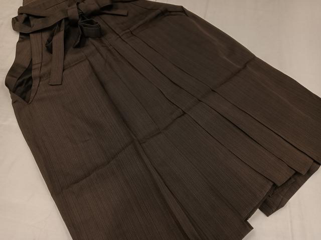 平和屋着物●男性　馬乗り袴　縞　正絹　逸品　AABE3970ph