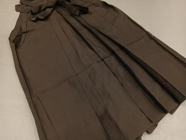 平和屋着物●男性　馬乗り袴　正絹　逸品　AABE3978ph