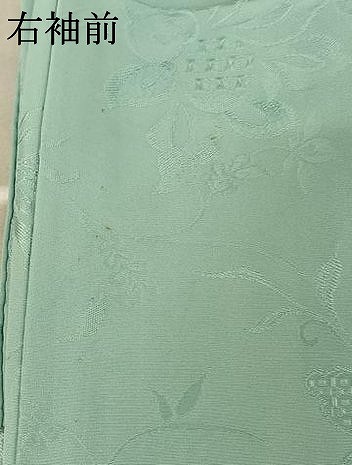 平和屋着物▽上質な色無地　単衣　花唐草地紋　瓶覗色　正絹　逸品　AABE4005jh_6