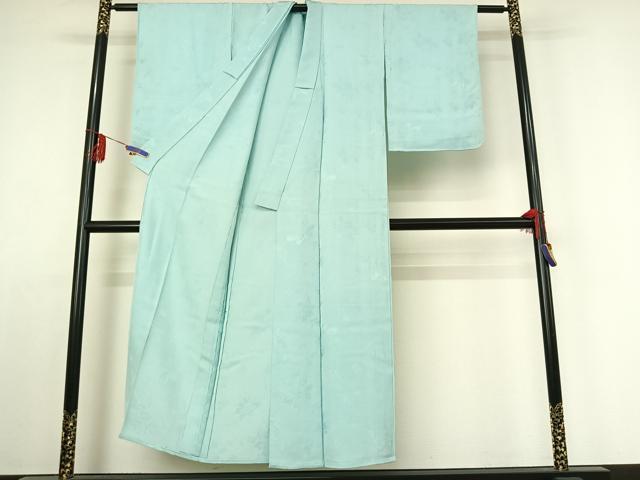 平和屋着物▽上質な色無地　単衣　花唐草地紋　瓶覗色　正絹　逸品　AABE4005jh_2