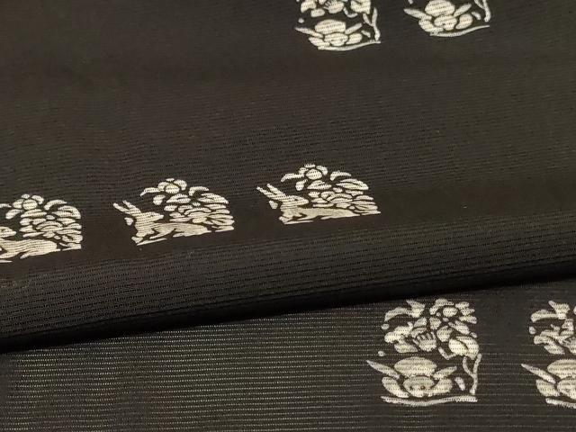 平和屋着物＊夏物　小紋　絽　兎　正絹　逸品　AABE4396jd_4