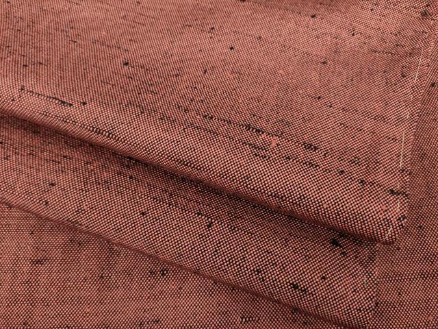 平和屋着物●ざざんざ織　伊兵衛織　単衣　紬　正絹　逸品　AABE4414ck