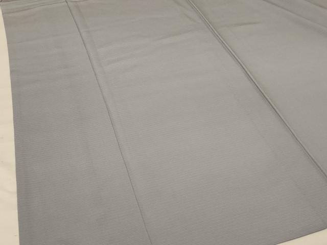 平和屋着物＊夏物　色無地　絽　銀鼠色　正絹　逸品　AABE4682jd_2